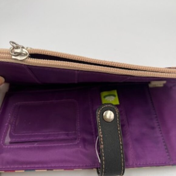 NEW Lily Bloom Wallet Clutch Floral Canvas ID Pouch NWT - Picture 4 of 12